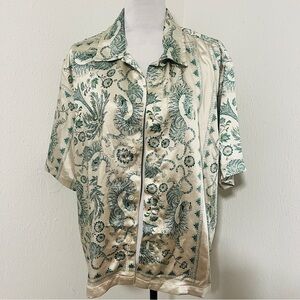 Standard Cloth Urban Outfitters Men’s Large Button Down Shirt Dragon Print NWT